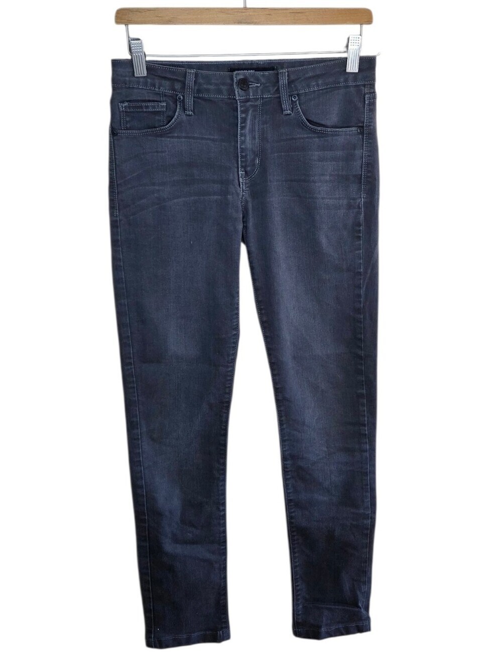 Just Black Dark Gray Low Rise Skinny Jeans Size 28